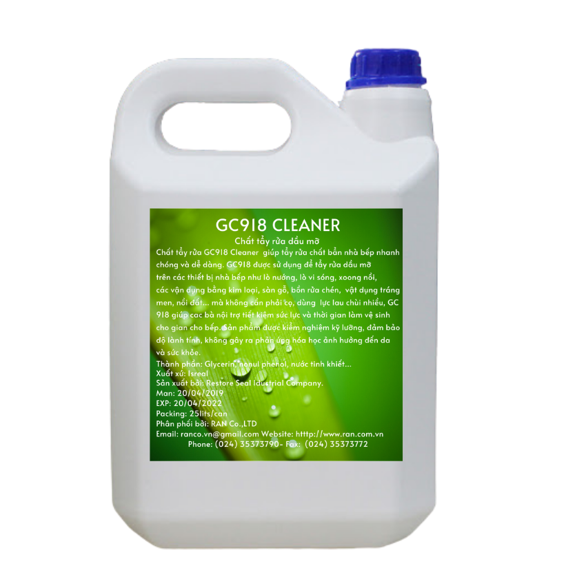 Chất làm sạch dầu mỡ vết bẩn nhà bếp GC918 Cleaner - Công Ty Cổ Phần Fabul